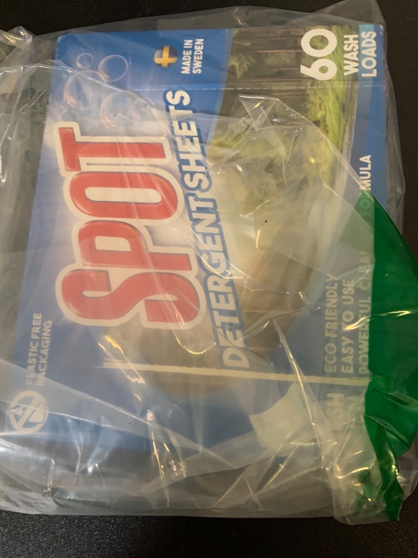 Photo 1 of Laundry Detergent Sheets (60 Loads), Fresh Linen Scent, Made in Sweden, Plastic Free Packaging, Eco Friendly, Liquidless & Mess Free, No Spills, TSA Compliant Travel Laundry Detergent
