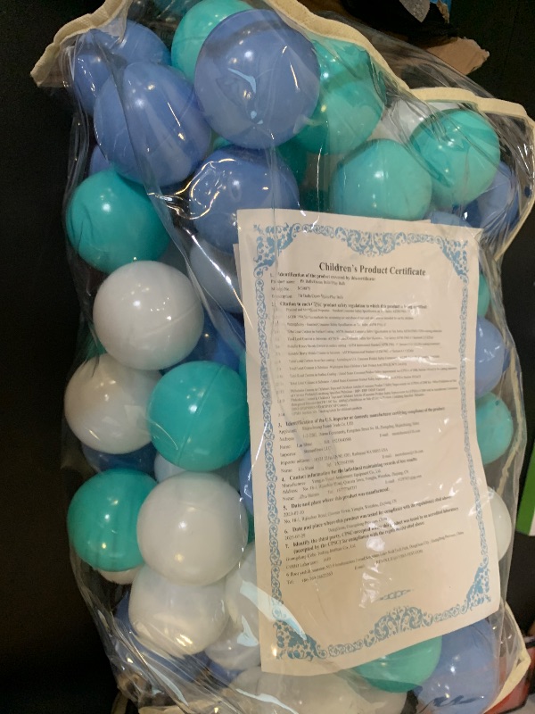 Photo 1 of MoonxHome Ball Pit Balls for Toddlers, BPA Free Crush Proof Plastic Toy Balls for Ball Pit, Children's Pool Water Toys, Ideal Gift for Christmas Balls for Play Tent 2.15" Pack  