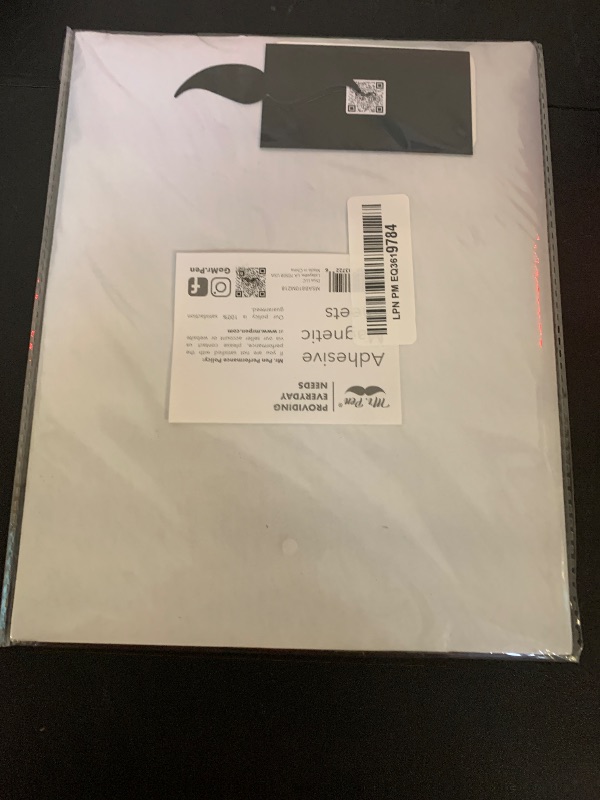 Photo 1 of Mr. Pen- Adhesive Magnetic Sheets, 8" x 10", 4 Pack, Magnetic Sheet, Magnetic Paper, Magnet Paper Sheets, Magnetic Sheets with Adhesive Backing, Flexible Magnetic Sheet, Photo Magnets, Magnet Sheet