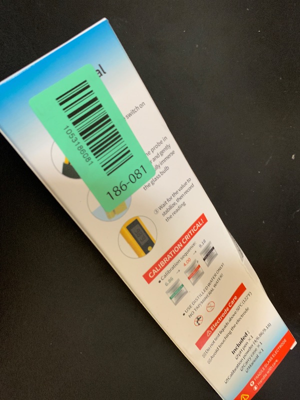 Photo 1 of PH Meter for Water Hydroponics Digital PH Tester Pen 0.01 High Accuracy Pocket Size with 0-14 PH Measurement Range for Household Drinking, Pool and Aquarium