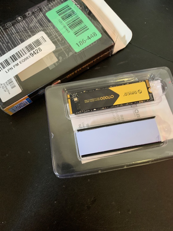 Photo 1 of ORICO 2TB NVMe SSD PCIe 4.0 - Up to 7000MB/s, M.2 2280 Internal Solid State Drive, Fast Heat Dissipation, Compatible with macOS Windows for Gamers and Creators-O7000