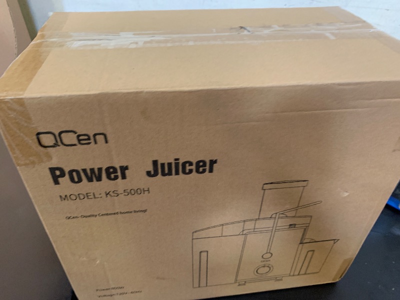 Photo 1 of Qcen Juicer Machine, 800W Centrifugal Juicer Extractor with Wide Mouth 3” Feed Chute for Fruit Vegetable, Easy to Clean, Stainless Steel, BPA-free (Black)