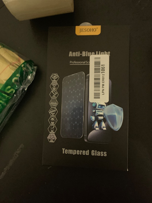 Photo 1 of JESOHO Blue Light Screen Protector for iPhone 13 Pro Max & iPhone 14 Plus (6.7''), Eye Protection Tempered Glass Film, Scratch-Resistant, No Bubble with Easy Installation Kit, 2 Pack