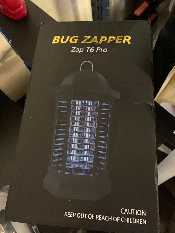 Photo 1 of GOOTOP Bug Zapper Outdoor, Mosquito Zapper, 3 Prong Plug in Electric Fly Zapper, Mosquito Killer, Fly Traps, Flying Insects Zapper Indoor Outdoor 90-130V, 4200V, ABS Plastic Outer (Black)1053186830
