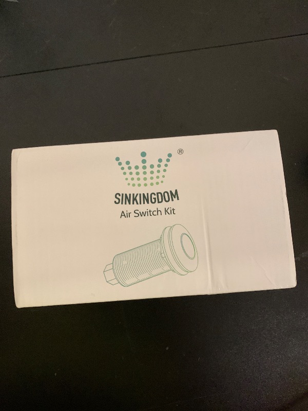 Photo 1 of SINKINGDOM Garbage Disposal SinkTop Air Switch Kit with Long Button,Brass Made Cover,UL,Matte Black