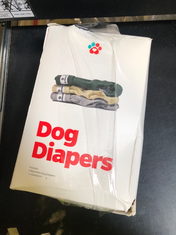 Photo 1 of Pet Parents® Washable Dog Diapers (3pack) + Extendrs® of Durable Doggie Diapers, Premium Dog Diapers Female (Medium, Spruce)