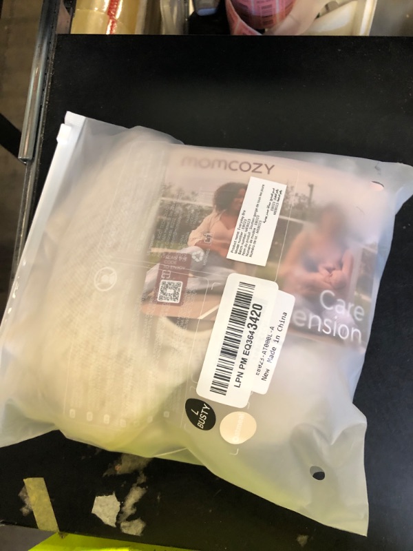 Photo 1 of Momcozy Seamless U.S. Cotton Busty Bras for Women,Comfortable Wireless Full Coverage Bra with Molded Cups for Large Bust Oatmeal