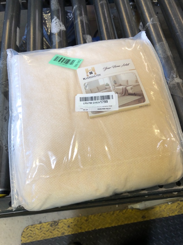 Photo 1 of H.VERSAILTEX Full Size Armless Futon Mattress Covers for Traditional Japanese Futon Mattress Soft Chenille Couch Slipcovers Floor Mats Sofa Protector Zippered Sleeper Sofa Cover,Beige