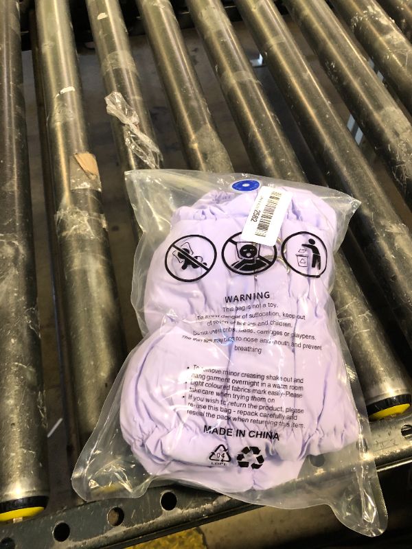 Photo 1 of ABRRLO Winter Warm Dog Jacket for Small Medium Dogs Cat Cold Weather Coats with Harness Paded Dog Fleece Vest Waterproof Windproof Dogs Snow Jacket Pet Puppy Clothes (Purple,L)
