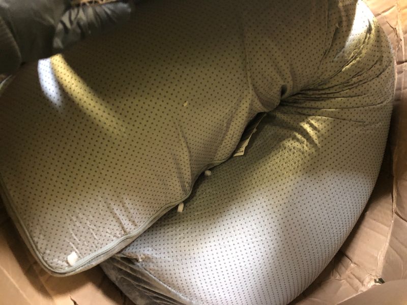 Photo 1 of CWAWZ Extra Large Dog Bed, Orthopedic Dog Bed with Cooling Gel Memory Foam, Waterproof XL Pet Bed with Removable Washable Cover, 42" Pet Sofa Couch Dutch Velvet with Bone Toy, Light Gray