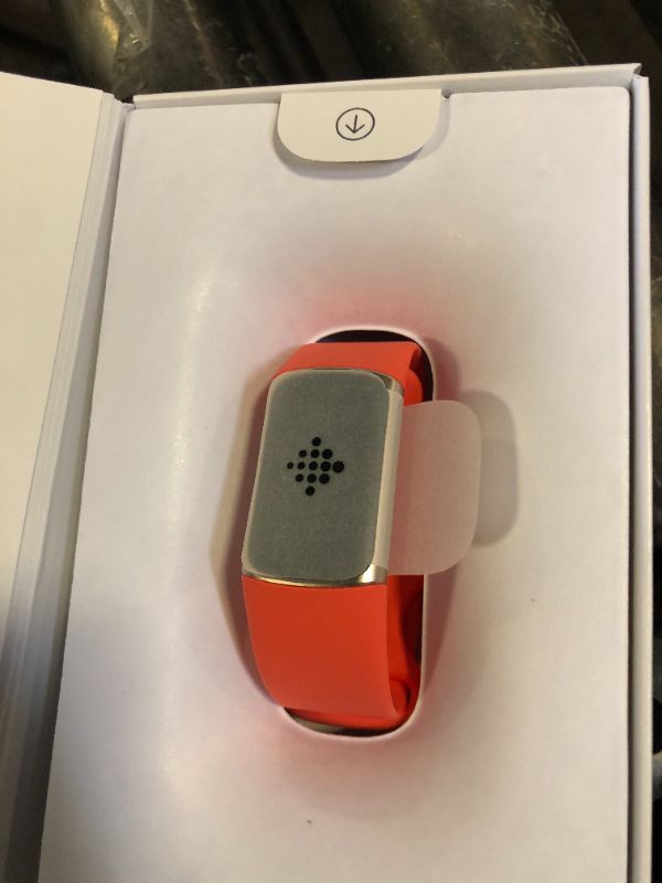 Photo 1 of Fitbit Charge 6 Fitness Tracker with Google apps, Heart Rate on Exercise Equipment, 6-Months Premium Membership Included, GPS, Health Tools and More, Gold/Coral, One Size (S & L Bands Included)