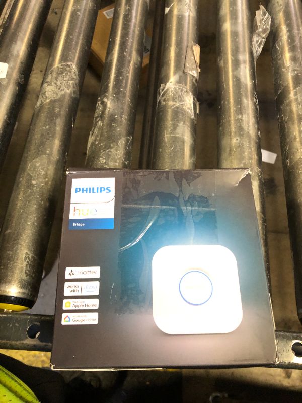Photo 1 of Philips Hue Bridge, Unlock The Full Potential of Hue Bridge System, Multi-Room and Out-of-Home Control, Create Automations and Zones, Smart Lighting Hub, Works with Voice and Matter-Compatible