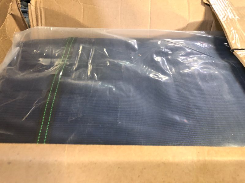 Photo 1 of ColourTree Inground Pool Safety Cover, for 18x36ft Inground Pool with 5x10ft Left Step, 170GSM Material, Installation Hardware Included, Blue