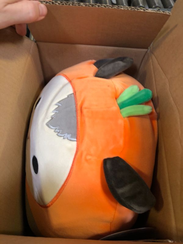 Photo 1 of Squishmallows Original 12-Inch Luanne Grey Opossum with Carrot Hat - Official Jazwares Plush