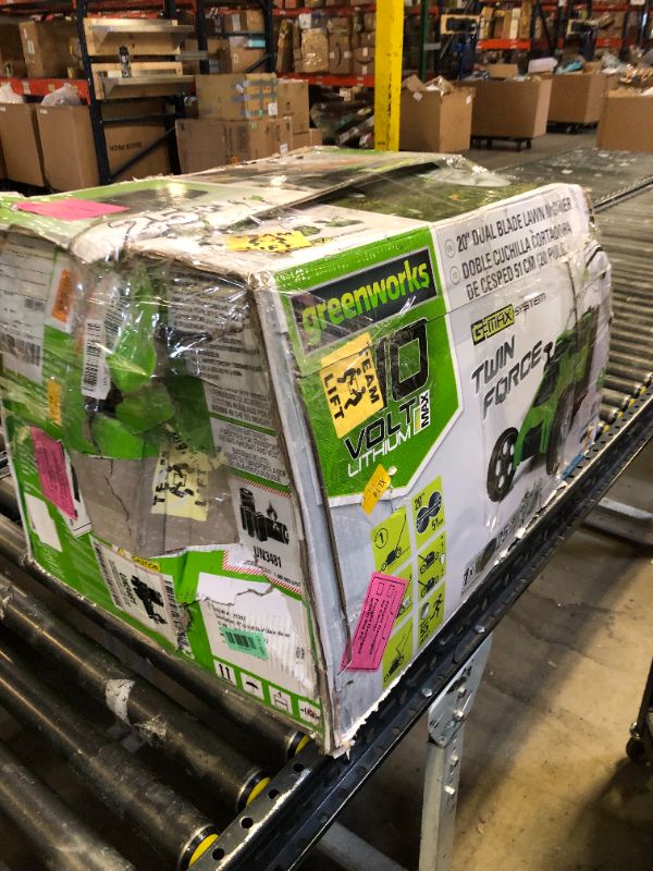 Photo 1 of Greenworks 40V 20" Twin Blade Mower, 4.0Ah + 2.0Ah Battery