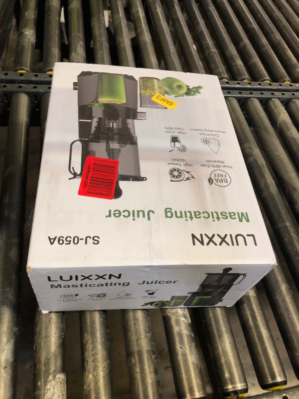 Photo 1 of Cold Press Juicer, 5.3" Wide Feed Chute Juice Extractor Machine with 400W, High Juice Yield, Slow Masticating Juicer for Whole Vegetables & Fruits, Deep Grey