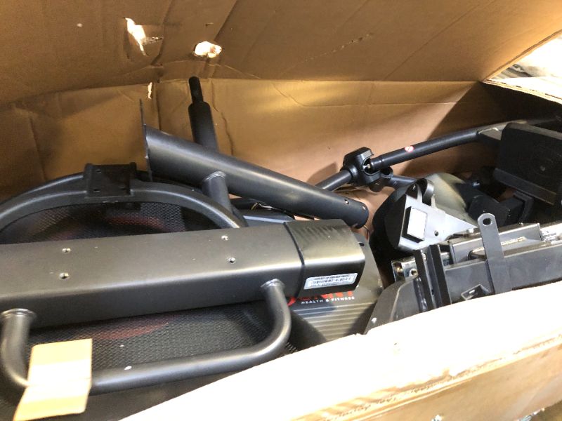 Photo 1 of Sunny Health & Fitness Electromagnetic Recumbent Cross Trainer Exercise Elliptical Bike w/Arm Exercisers, Easy Access Seat & Exclusive SunnyFit® App Enhanced Bluetooth Connectivity - SF-RBE4886SMART