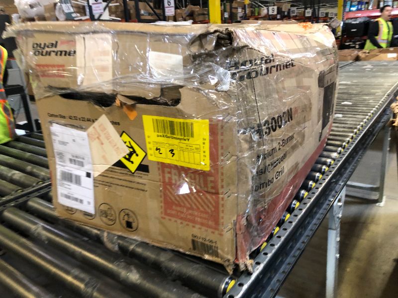 Photo 1 of Royal Gourmet ZH3002N Propane Gas and Charcoal Grill Combo, Dual Fuel BBQ Grill with 2 Side Shelves for Outdoor Patio Garden Backyard Barbecue, 20,000 BTUs, Silver & Black