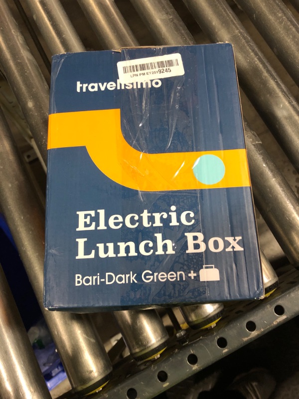Photo 1 of TRAVELISIMO Electric Lunch Box for Adults, 80W Heated Lunch Box 1.5L Stainless Steel Portable Food Warmer, 12/24/110V Lonchera Electrica Portatil for Travel & Work, Loncheras para Hombres de Trabajo