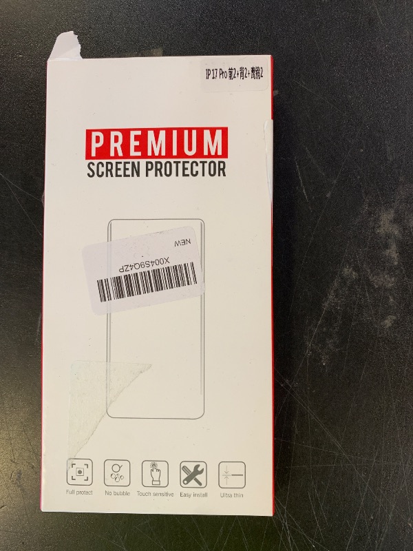 Photo 1 of Suttkue for iPhone 17 Pro 6.3'' Back Screen Protector?Screen Protector?Camera Lens Protector,9H Hardness,HD-Tempered Glass,Case Friendly,(2+2+2 pack)