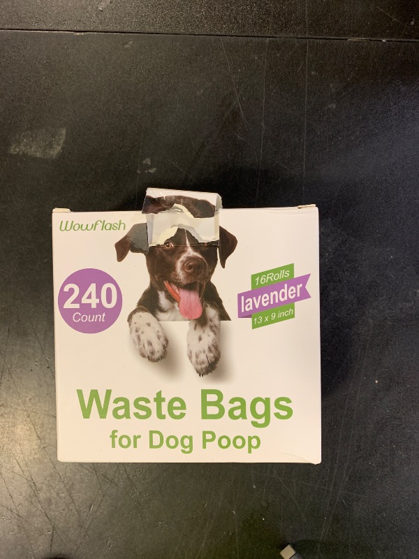 Photo 1 of 240 Count Lavender Scented 13” x 9” Dog Poop Bags Rolls, Leakproof Strong & Sturdy Waste Bags for Doggie Cat Pet