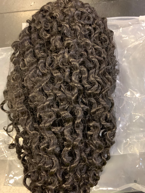 Photo 1 of Condescension Human Hair Wig HD Natural Black Jerry Curly Wigs Human Hair 200% Density Real 13X6 Natural Black Jerry Curly Wigs Pre Plucked for Black Women