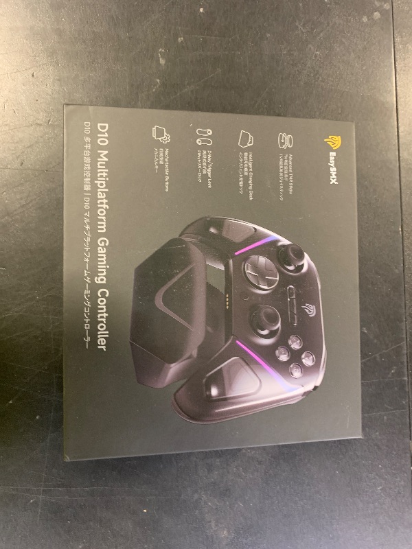 Photo 1 of EasySMX D10 Wireless Game Controller – TMR Anti-Drift Joysticks, Dual-Mode Triggers, 1000Hz Polling, Mechanical Buttons, RGB – Bluetooth Gamepad for PC/Switch/Switch2/iOS/Android with Charging Dock