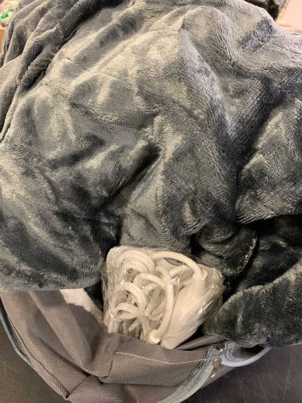 Photo 1 of Wearable Heated Blanket with Foot Pocket, Electric Wearable Throw Blanket with Sleeves, Hood, Portable Heated Blanket with 8 Heat Levels, 1-10H Auto-off Settings, Gift for Family, Friends, 50*83"