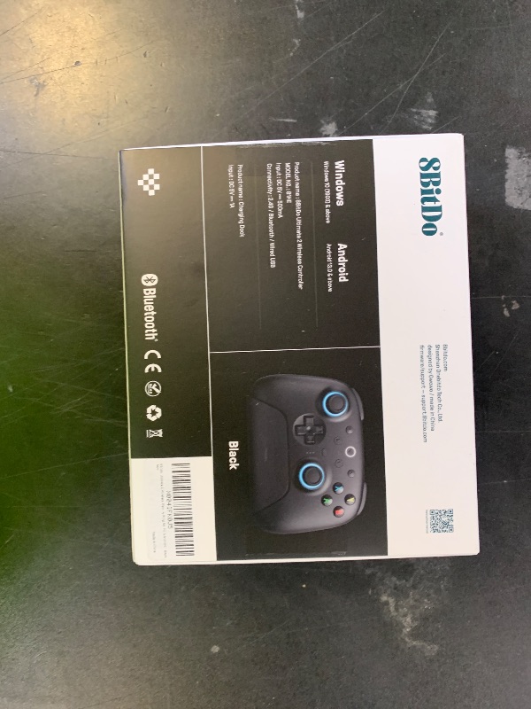 Photo 1 of 8Bitdo Ultimate 2 Wireless Gaming Controller with TMR Joysticks, Switchable Hall Effect/Tactile Triggers, 8Speed Wireless Tech, Charging Dock, RGB Fire Ring for PC & Android - Black