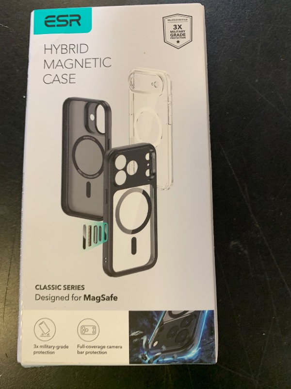 Photo 1 of ESR for iPhone 17 Case, Camera Control, Compatible with MagSafe, Shockproof Military-Grade Protection, Magnetic Phone Case for iPhone 17, Classic Hybrid Case, Clear