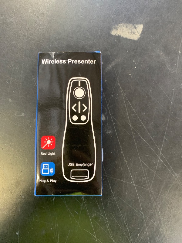 Photo 1 of Presentation Clicker Wireless Presenter Remote for PowerPoint, Powerpoint Clicker with Volume Control PowerPoint Slide Advancer for Mac, Computer, Laptop-E600