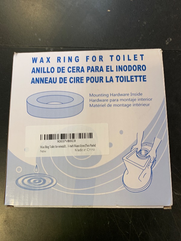 Photo 1 of boeemi Toilet Wax Ring 2 Pack, Thick Toilet Bowl Wax Seal with Polyethylene Flange, Toilet Gasket Ring Fits 3-Inch or 4-Inch Waste Lines