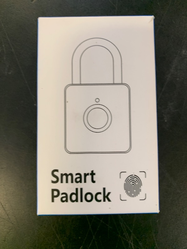 Photo 1 of Pothunder Fingerprint Padlock, Smart Padlock, Locker Lock, Combination Lock, Fingerprint Lock with APP Unlock, USB Rechargeable, Suitable for Gym Locker, Door, Locker(Black)