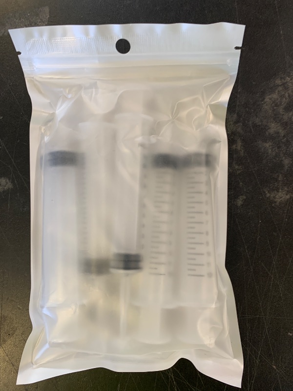 Photo 1 of Wisdom Teeth Syringe, 5 Pack Irrigation Dental Syringes with Measure Scale & Curved Tip for Dental Care Liquid Oral Tonsil Stone