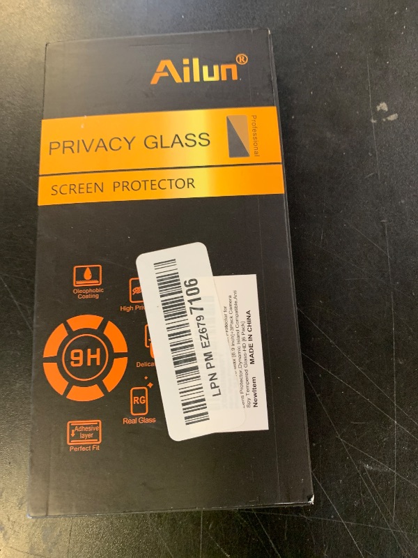 Photo 1 of Ailun 3 Pack Privacy Screen Protector for iPhone 16 Pro Max [6.9 inch]+ 3 Pack Camera Lens Protector,Dynamic Island Compatible,Anti Spy Tempered Glass[9H Hardness][Not for iPhone 16e/16/16Pro/16Plus]