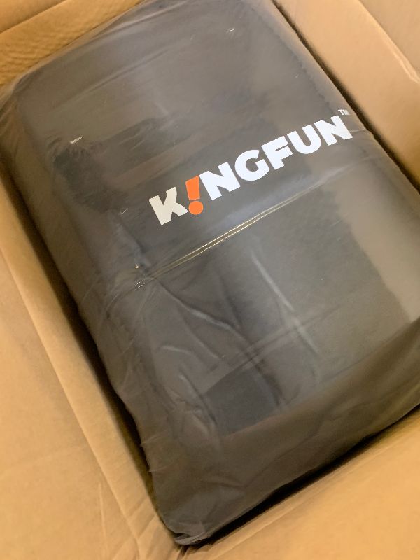 Photo 1 of Kingfun Rooftop Cargo Carrier - Waterproof 20 Cubic Feet Car Roof Bag for All Vechicles with/Without Racks, Includes Anti-Slip Mat, 8 Reinforced Straps, 6 Door Hooks, Luggage Lock (Black)