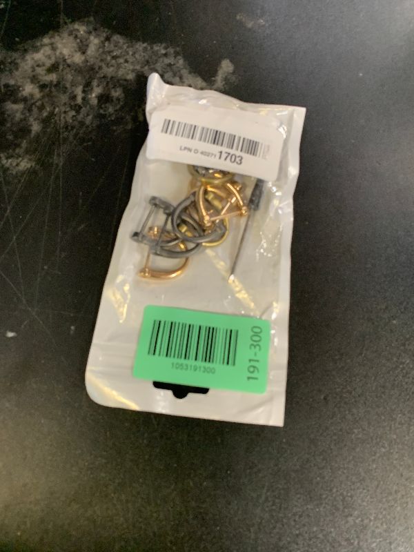 Photo 1 of 16 Pieces D-Rings Screw in Shackle 0.9 Inch U Key Ring with Screwdriver Metal Horseshoes Semicircle Gold Silver Black Bronze for Purse Leather Accessories Crafts Car Keys DIY Strap Replacement