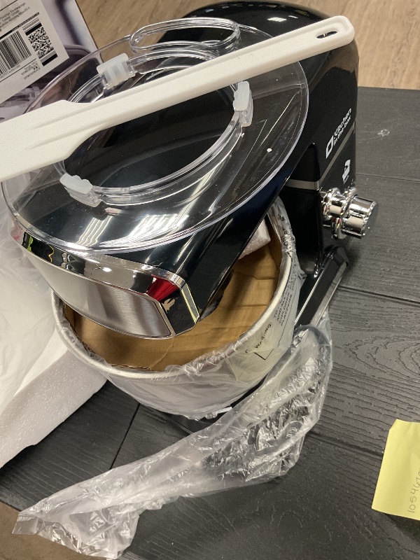 Photo 1 of Kitchen in the box Stand Mixer,3.2Qt Small Electric Food Mixer,6 Speeds Portable Lightweight Kitchen Mixer for Daily Use with Egg Whisk,Dough Hook,Flat Beater (Black)