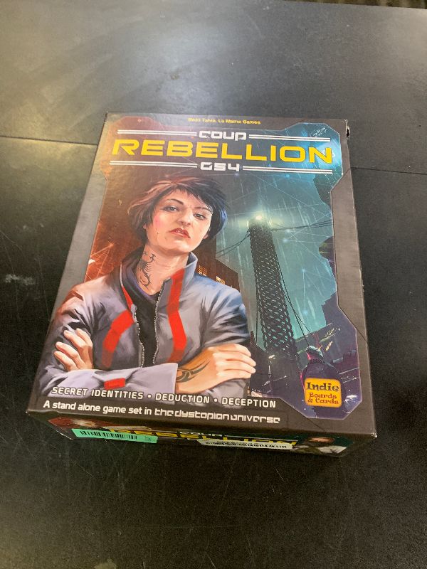 Photo 1 of Indie Boards and Cards Coup Rebellion G54 Strategy Board Game