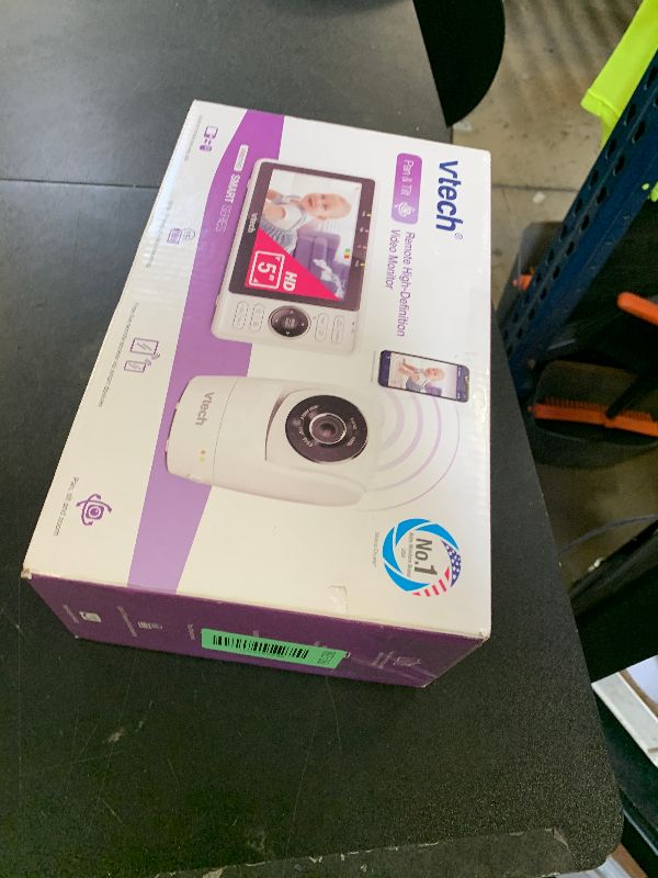 Photo 1 of VTech Upgraded Smart WiFi Baby Monitor, 1080p FHD Camera and 5" HD IPS Display, Free App with Motion Video, Sound/Motion Detection and Notifications, Fully Remote Pan-Tilt-Zoom: VM901