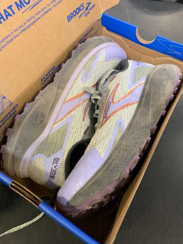 Photo 1 of *USED*Brooks Women’s Divide 5 Trail Running Shoe - Mercury/Ebony/Sweet Lavender - 10 Medium