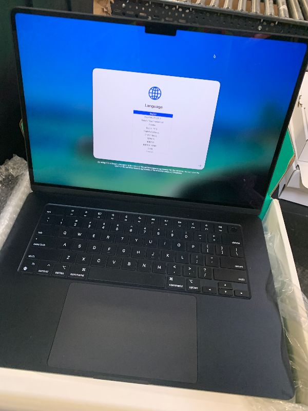 Photo 1 of 2023 Apple MacBook Air with Apple M2 Chip with 8-Core CPU/10-Core GPU (15-inch, 8GB RAM, 512GB SSD Storage) (QWERTY English) Midnight (Renewed Premium)