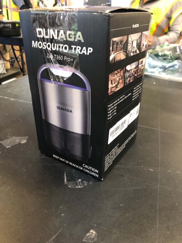 Photo 1 of Automatic Home Insect Trap – Indoor Fly, Gnat, and Mosquito Traps with 10 Sticky Glue Boards,Auto Gray