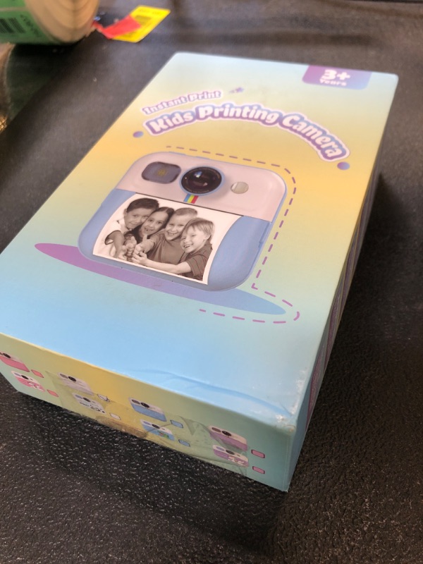 Photo 1 of Kids Camera Instant Print Birthday Gifts for Girls Age 3-8, Toddler Cameras Travel Selfie Video Camera Toys Instantcamera for Kids with Color Pens (White)