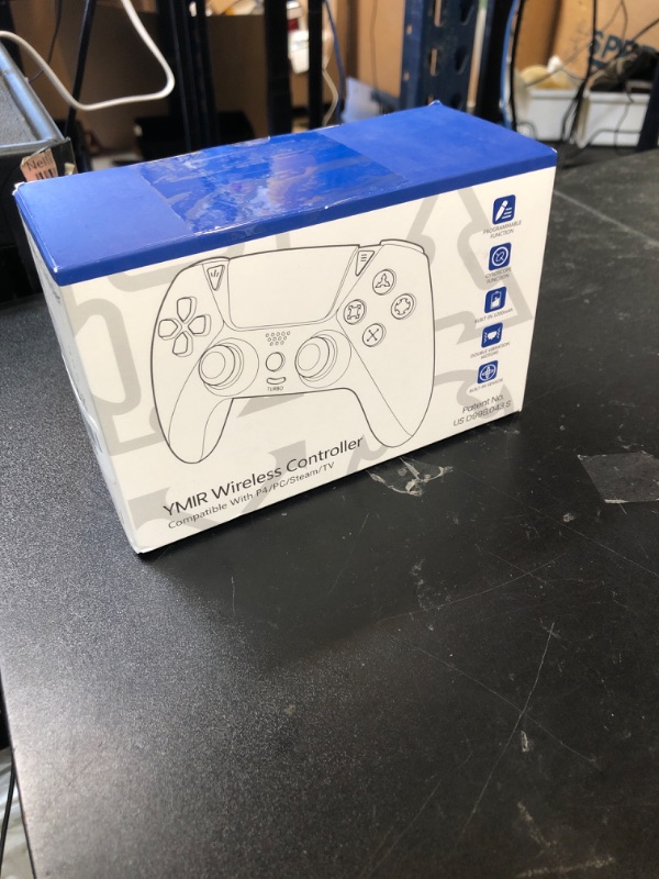 Photo 1 of ZawWont For PS5 Controller Wireless, Pa5 Remote, for ps 5 gamepad with Anti-Drift Joystick Turbo Mode, Dual Vibration, Motion Control, Rear Paddles, White
