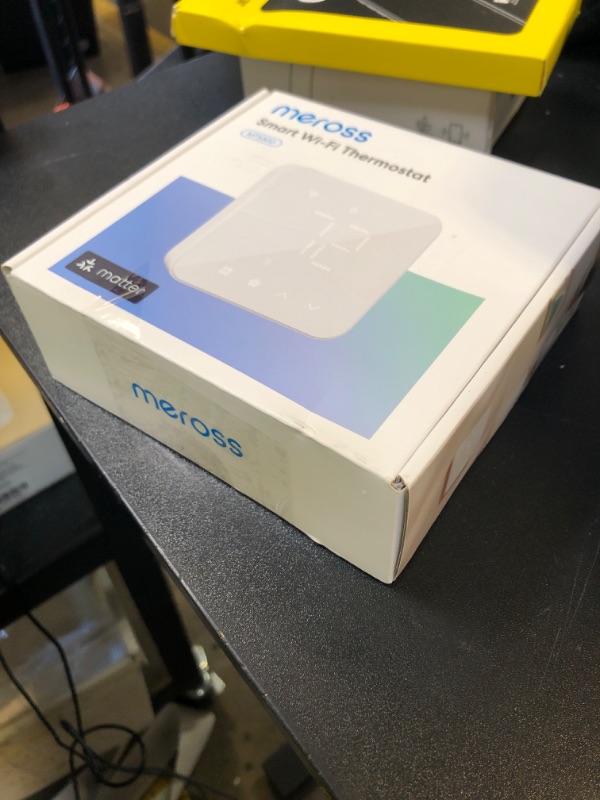 Photo 1 of meross Smart Thermostat for Home, WiFi Thermostat Works with Matter, Alexa, Apple Home, Google Assistant, App & Voice Control, 7x24h Scheduling, Energy Saving, C-Wire Required
