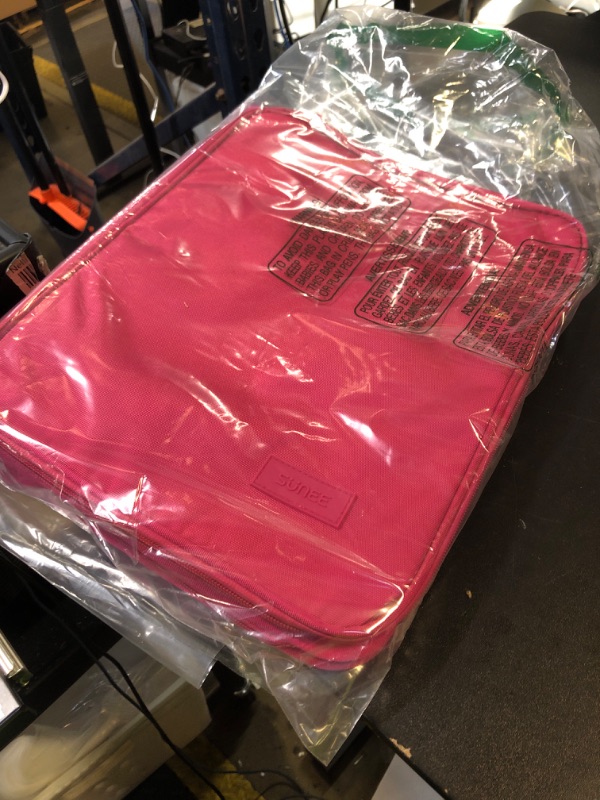 Photo 1 of SUNEE Zipper Binder Bag with Handle, 2-Inch 3-Ring O-Ring, 500-Sheet Capacity, Includes Zip Pocket, 5-Tab Expanding File Folder, Multi-Pocket Organizer Binder for Middle School, Berry Pink