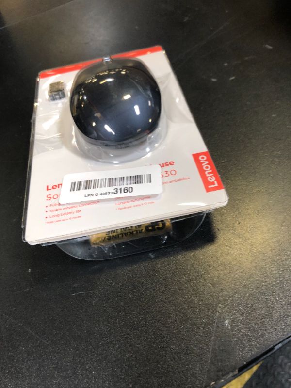 Photo 1 of Lenovo 530 Wireless Mouse with Battery, 2.4GHz Nano USB, 1200 DPI Optical Sensor, Ergonomic for Left or Right Hand, Lightweight, GY50Z18986, Abyss Blue