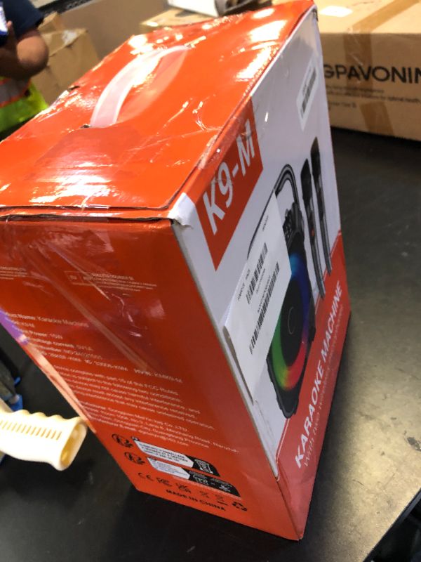 Photo 1 of Karaoke Machine, Portable Bluetooth Speaker with 2 Wireless Microphones for Adults & Kids with Lights, Karaoke Microphone with PA System Supports USB/TF/REC/FM/AUX for Home Party Home System Packages