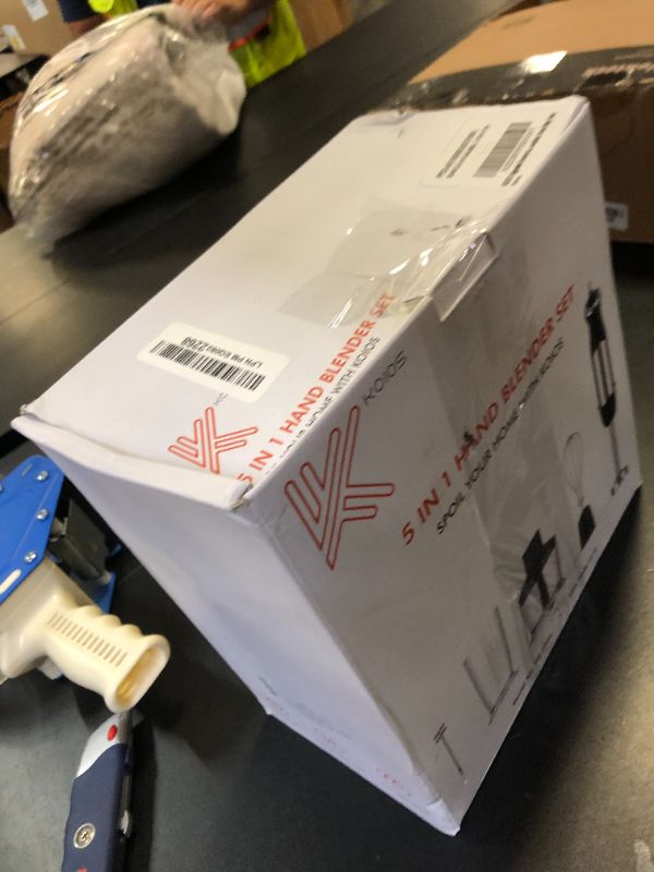 Photo 1 of KOIOS Upgraded Immersion Blender Handheld, 1000W 12-Speed 5 in 1 Hand Mixer Stick Blender with 304 Stainless Steel Blade,Food Processor,Beaker,Egg Whisk&Milk Frother,Non-BPA,Smoothies Purée Baby Food